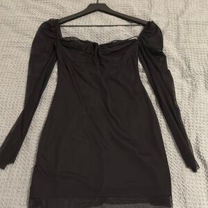 Elegant Black Off-Shoulder Dress